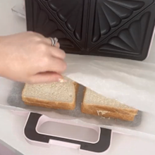 One step while making toasties will save you from having to clean melted cheese off your sandwich press