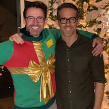 Hugh Jackman, Ryan Reynolds, feud, ugly Christmas sweater