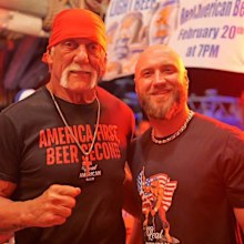 Nick Hogan with dad Hulk Hogan