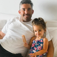 Braith Anasta with daughter Gigi, two.