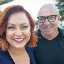 Shelly with her husband Darren. The couple runs Shellshocked Media together.