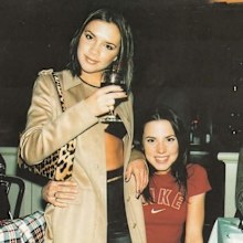 Victoria Beckham and Melanie Chisholm, Mel C, together during the Spice Girls days.