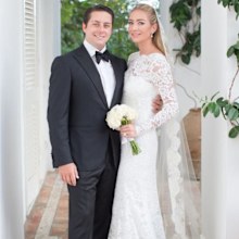 Whitney Wolfe Herd and husband wedding