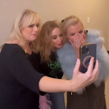 Rebel Wilson, Kylie Minogue and Ramona Agruma
