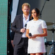 NON-EXCLUSIVE: Sept 24, 2021 - Prince Harry and Meghan Markle at Global Citizen Festival on September 25, 2021 in New York City.  (Photo Credit Jackson Lee)