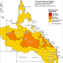 Queensland is set to face temperatures nearing 40 degrees in some parts of the state and the conditions could trigger downpours, fast winds and storms.
