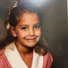 Brooke Boney as a child