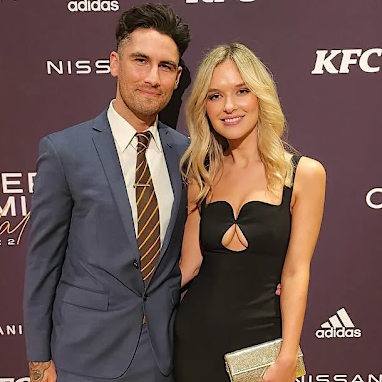 Chad Wingard and Lilly Lloyd