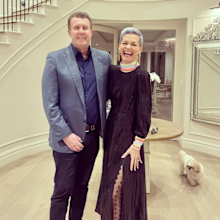 Jessica Rowe with husband Peter Overton