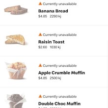 mcdonald's mccafe discontinued items