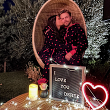 Derek Hough and wife 