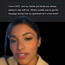 How to say no to hosting a friend