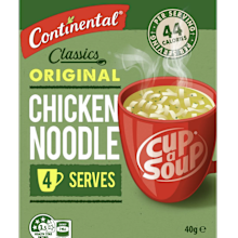 Continental chicken noodle soup