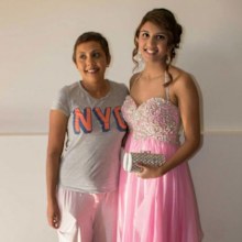 My Aunt and me on the night of my Year 12 formal. 