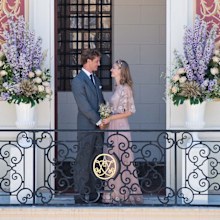 Beatrice Borromeo and Pierre Casiraghi married on July 25, 2015, in a civil ceremony in the gardens of the Prince's Palace of Monaco.