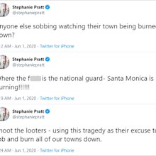 Stephanie Pratt, George Floyd, tweet, shoot looters