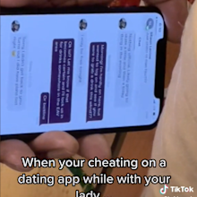 Man using hinge shopping with girlfriend