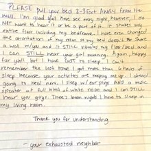 Reddit user gets strange note from neighbour