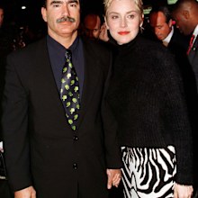 San Francisco Chronicle executive director Phil Bronstein and actress Sharon Stone