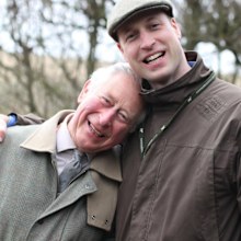 Prince Charles shared a series of photos with his son Prince William for his 40th birthday.