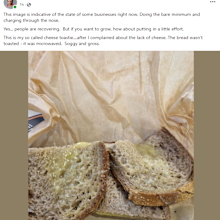 Toasted cheese sandwich fail