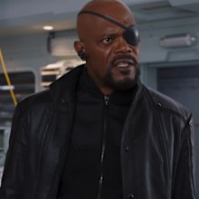Samuel L. Jackson plays Nick Fury in the Marvel movies.
