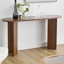 Temple & Webster Maddison Lane Aaran Walnut Console Table 