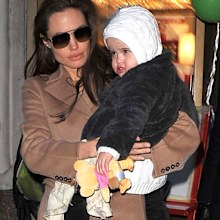 Angelina Jolie and Vivienne Jolie-Pitt