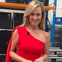 Melissa Doyle red dress