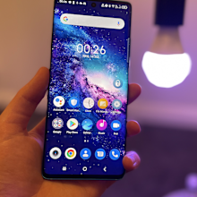 TCL 20 Pro 5G screen dominates the front of the phone.