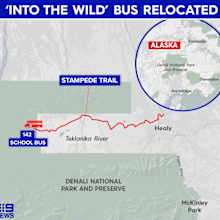 The bus was located in the heart of the Alaskan wilderness.