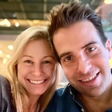 Alissa Camplin and husband
