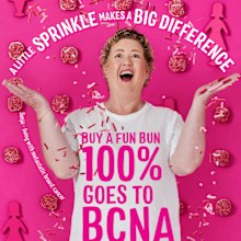 This year Sonja is part of the Baker's Delight 'Pink Buns' campaign.
