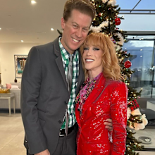 Kathy Griffin and Randy Bick attended Paris Hilton's Christmas party earlier this month.