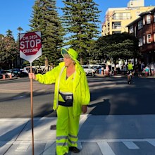 Wendy, the lollipop lady.
