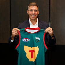 Matthew Richardson presented the new jumper and logo.