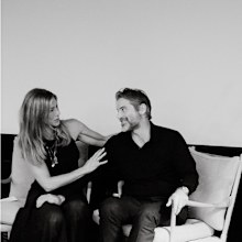 Jennifer Aniston and Jim Curtis at his birthday celebrations