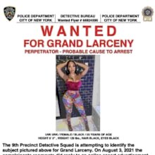 Eva wanted poster supplied