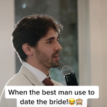 best man wedding speech used to date bride