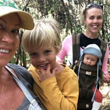 Lisa Curry with grandchildren