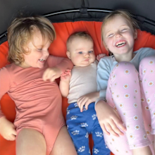The three kids very much support and lean on each other. 