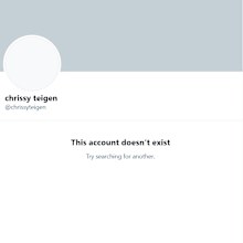 Chrissy Teigen deactivates her Twitter account.