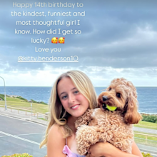 Kitty Henderson on her 14th birthday 