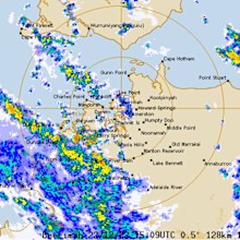 Tropical Cyclone Ellie crosses the NT coast, radar December 23, 2022