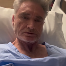 Dave Hughes posts a video from hospital