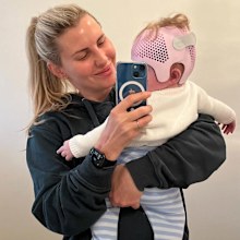 Tiffiny Hall and daughter Vada. 
