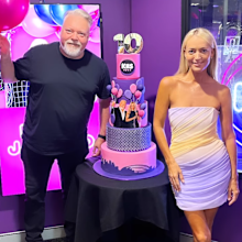 Kyle and Jackie 'O' on the 10 year birthday of their radio show