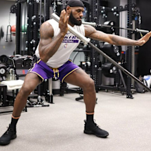 lebron james working out