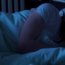 Woman in bed