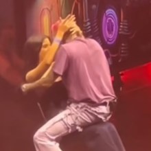 chris brown concert couple break up after lap dance